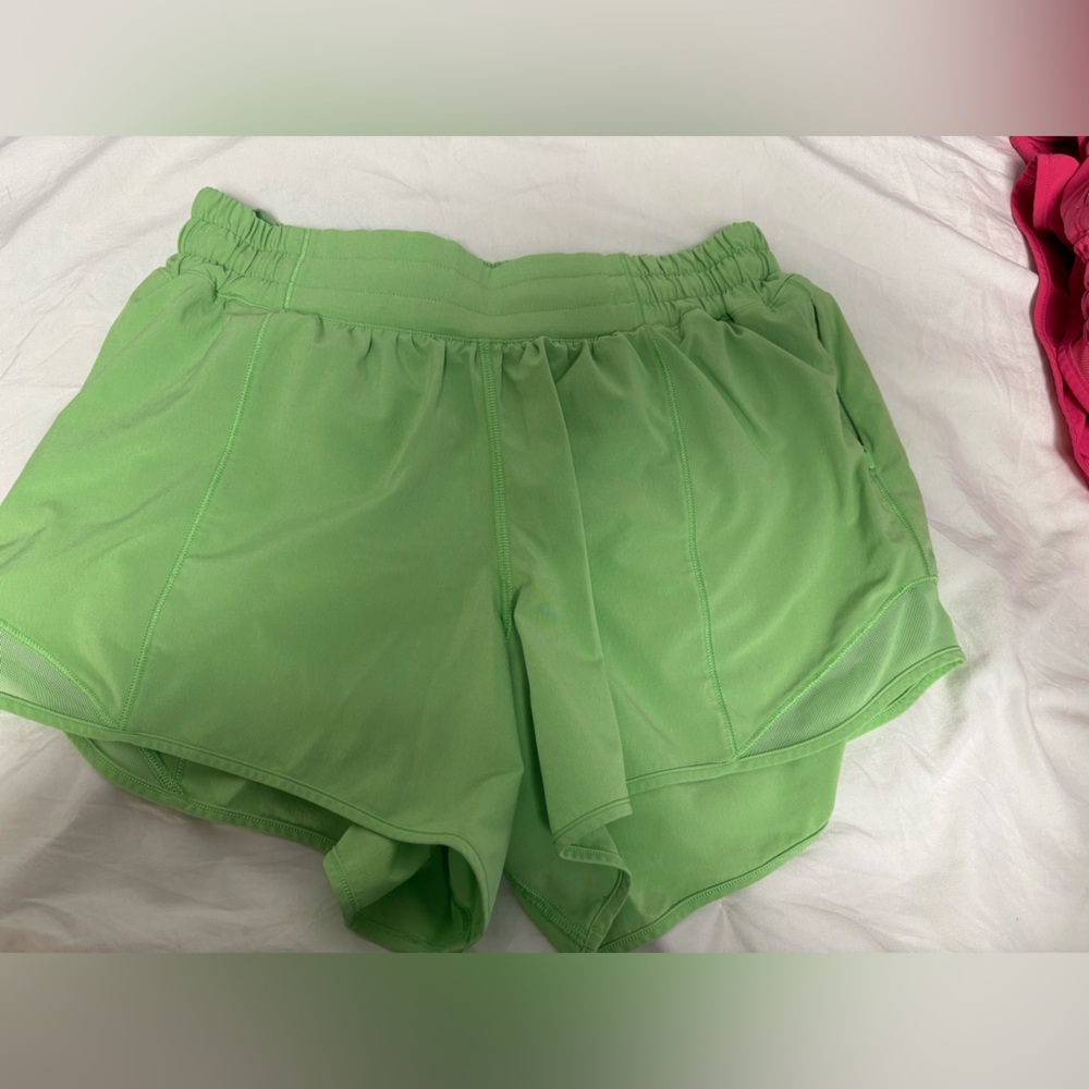 Lululemon Bright Green Athletic Shorts